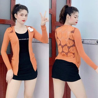 Áo khoác nữ ren lưng có nhiều màu