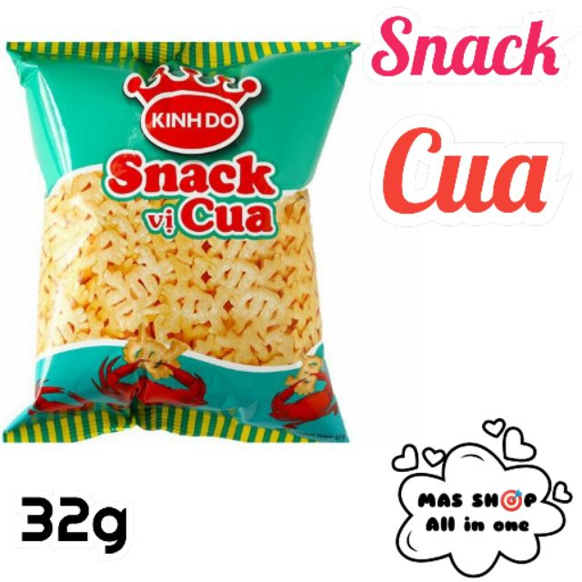 Bánh Snack Cua Kinh Đô Gói 32g