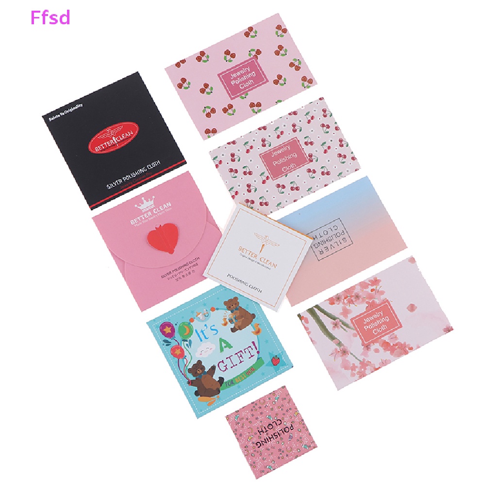 {Ffsd} Set 10 Khăn Lau Trang Sức Bạc 925