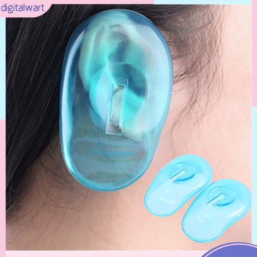 Bộ 2 Vỏ Bọc Bảo Vệ Tai Khi Nhuộm Tóc Bằng Silicone Trong Suốt