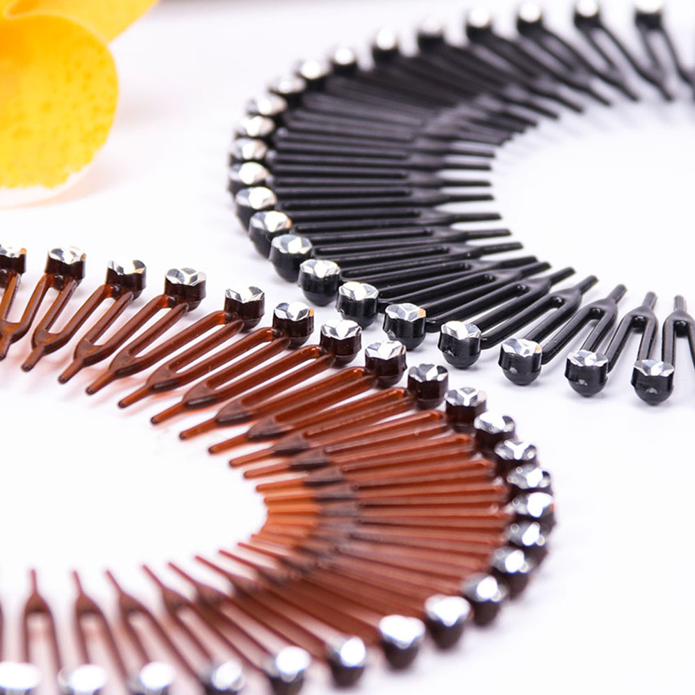 1 Băng Đô Cài Tóc rửa mặt Bằng Nhựa Đính Đá Thời Trang