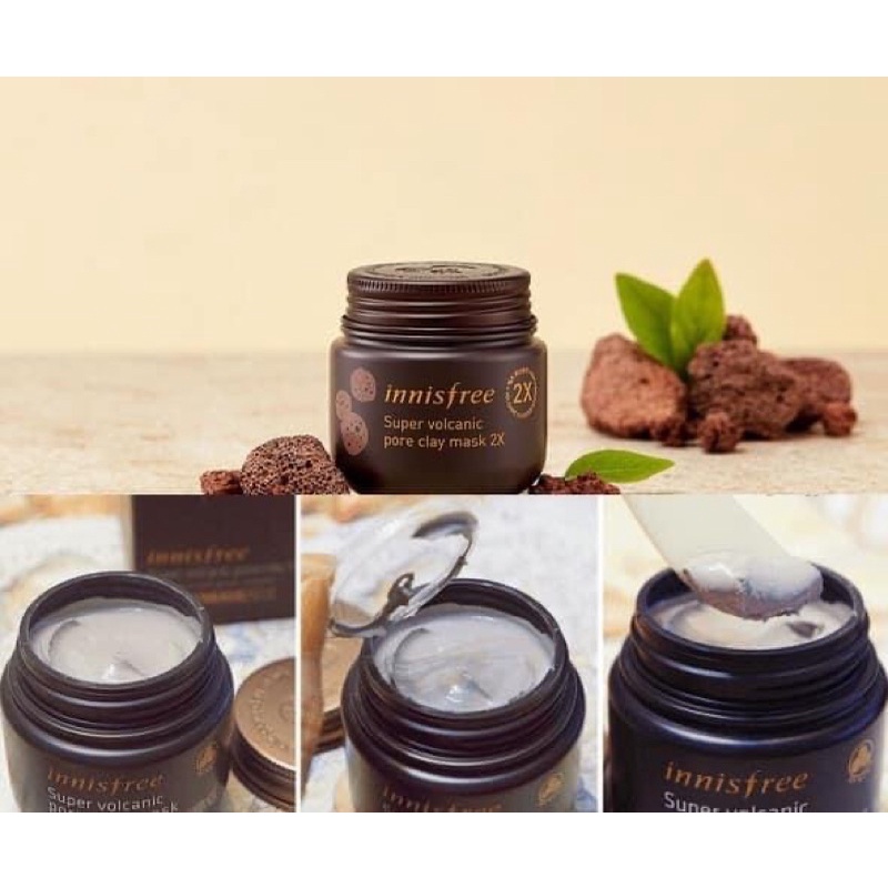 Mặt Nạ Đất Sét Innisfree - Siêu mặt nạ chăm sóc lỗ chân lông innisfree Super Volcanic Pore Clay Mask 2X 100ml
