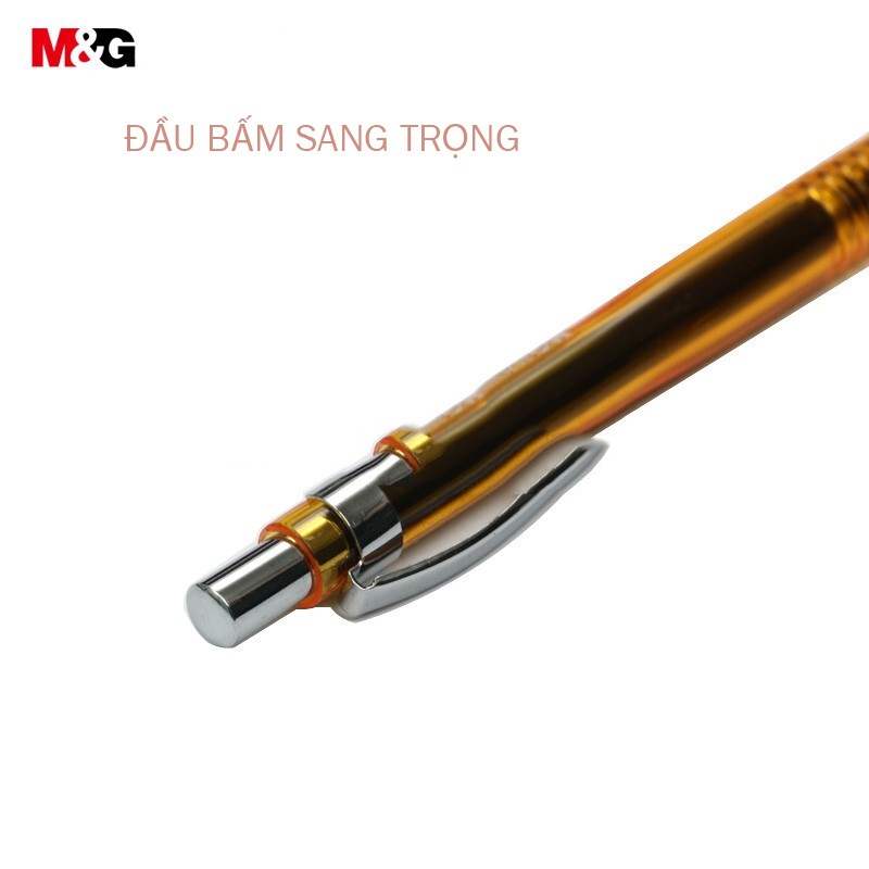 Bút chì kim bấm M&amp;G MP0110A ngòi 0.5 mm, màu đỏ, xanh dương, xanh ngọc, vàng-1 cây