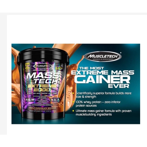 [Siêu Sale]  [Chính hãng] Gói Dùng Thử Muscletech Masstech Extreme 2000 Sữa Dinh Dưỡng Tăng Cân Nhanh Túi 1KG - Canada