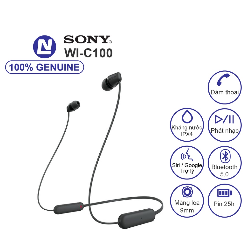 Mới Full box - Tai nghe không dây Sony WI-C100