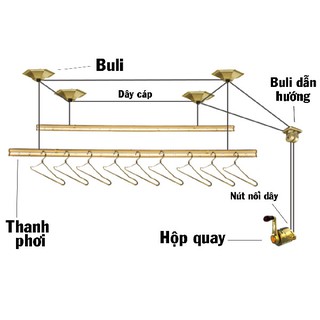 Giàn Phơi Thông Minh Nhập Khẩu Cao Cấp H009