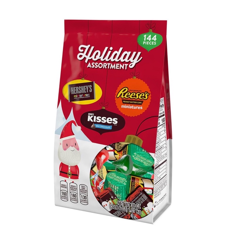 Kẹo Socola Hershey’s Holiday Assortment 1.47kg Mỹ