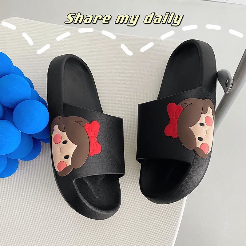 JY373-C3 CÔNG CHÚA NGANG Dép bánh mì đế đúc mặt nữ ngang dễ thương