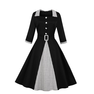 [CÓ SẴN] ĐẦM CHỮ A CHO NGƯỜI BÉO DỰ TIỆC CỔ VUÔNG NƠ - HM64 THƯƠNG HIỆU HIMISTORE