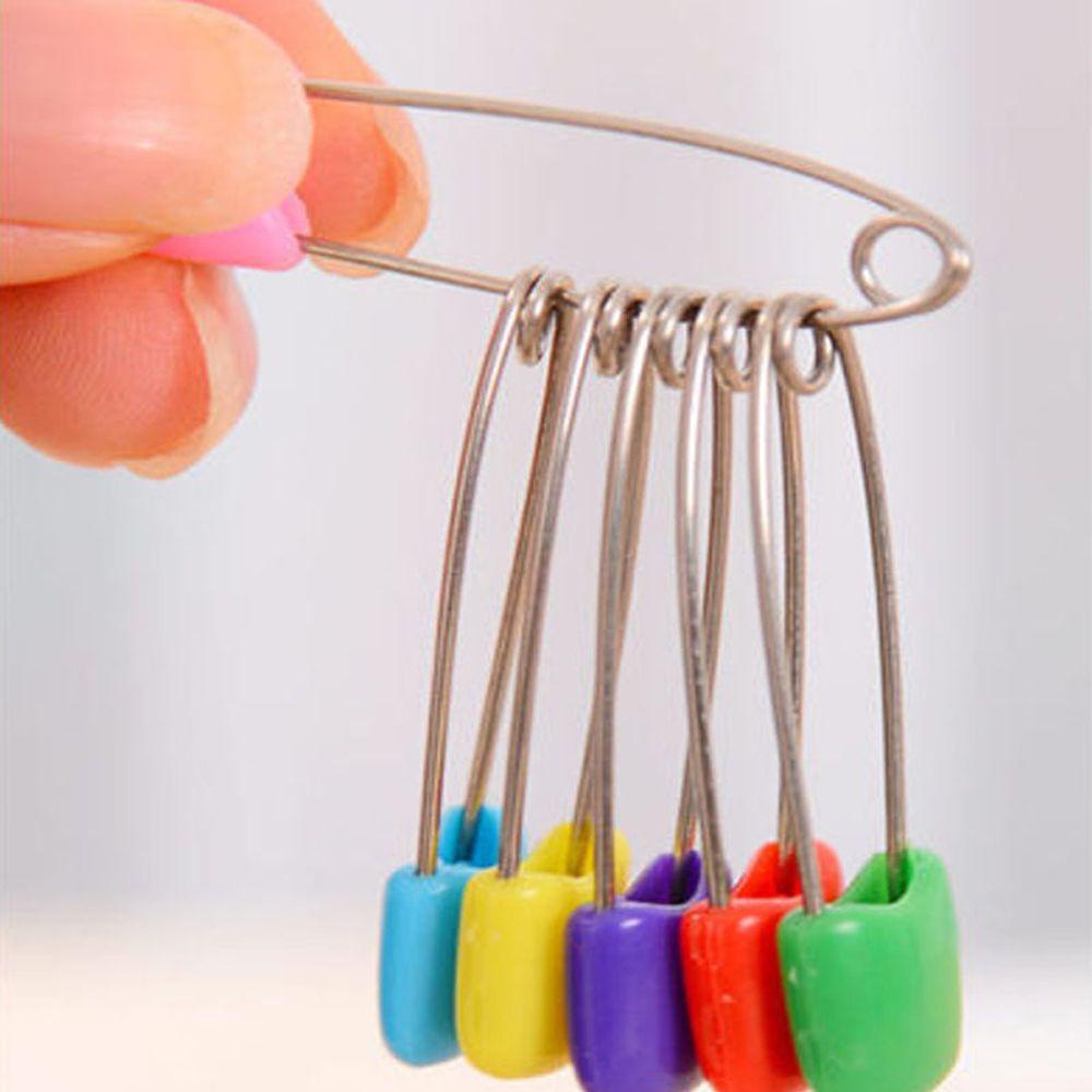 Set 50 Ghim Nhựa Nhiều Màu Sắc Dùng Để Cố Định Tã Em Bé