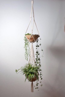 Dây treo chậu hoa dây trang trí macramé