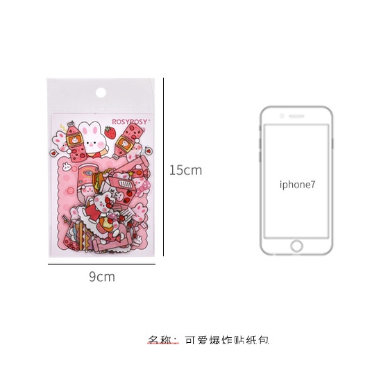 Miếng dán trang trí hình hoạt hình dễ thương