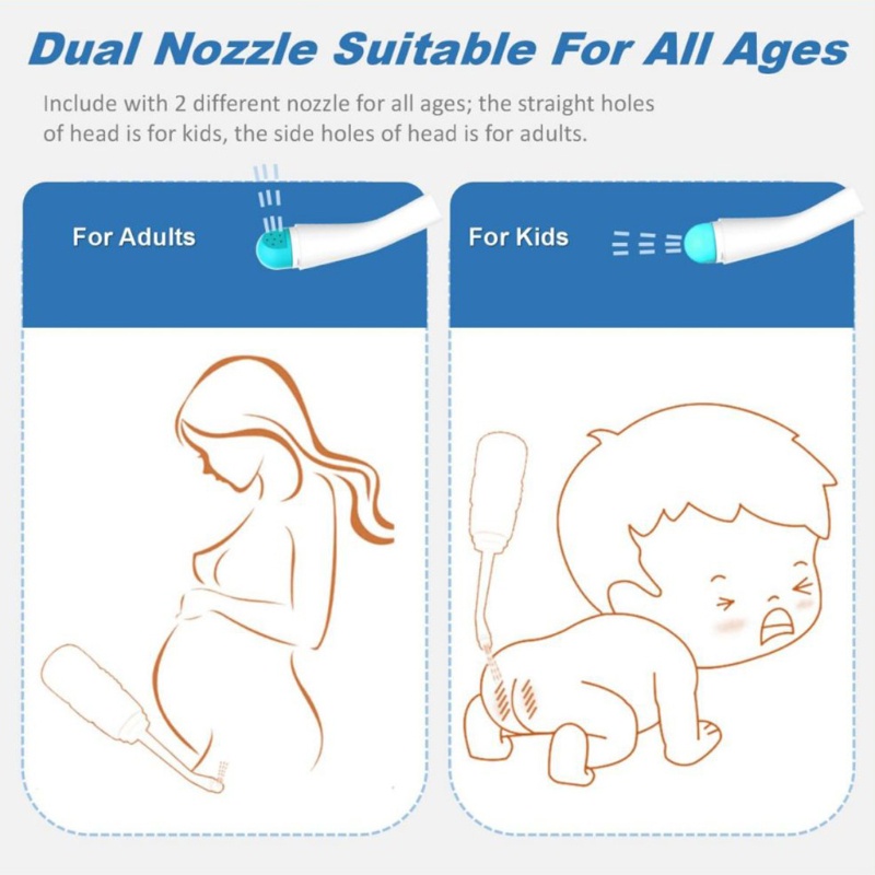 1 Bộ Vòi Xịt Nước Vệ Sinh Cầm Tay Dạng Nhấn Tiện Dụng