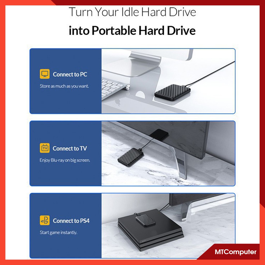 Box ổ cứng 3.0 Orico 2520U3 SSD HDD 2.5 inch - Hộp đựng ổ cứng 2.5 inch 3.0 - SATA to USB 3.0 | BigBuy360 - bigbuy360.vn