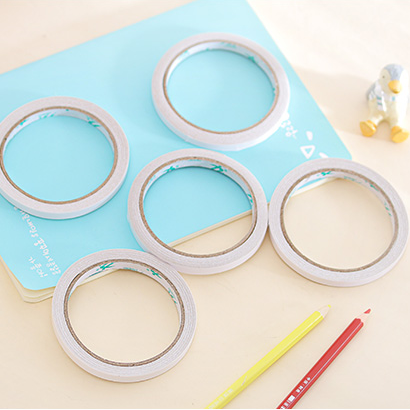 Băng Keo Hai Mặt 8mm Siêu Mỏng Đơn Giản Cho Học Sinh/Văn Phòng