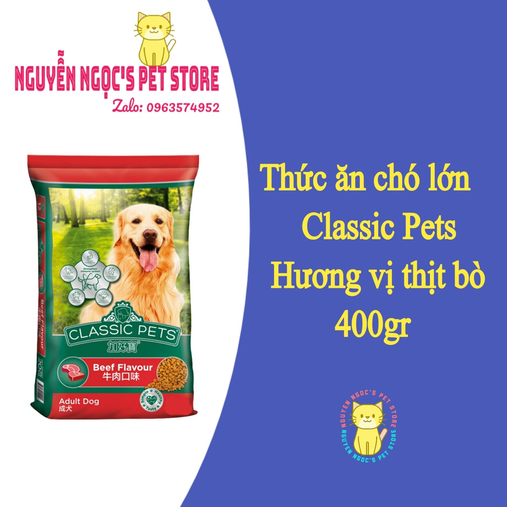 Thức ăn cho chó Classic Pets gói 400gr