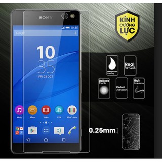 Bộ 2 kính cường lực cho Sony Xperia C5 Tặng ốp dẻo