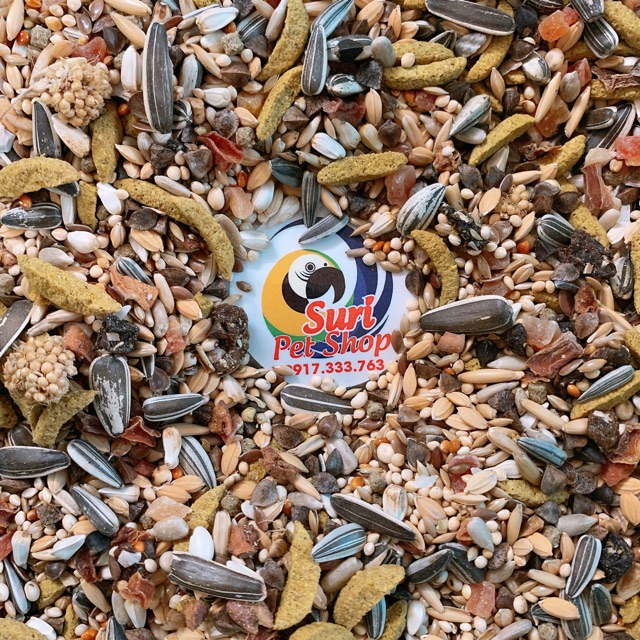 Hạt puur hồng cao cấp dành cho Vẹt nhỏ gói chiết lẻ  100g và 300g