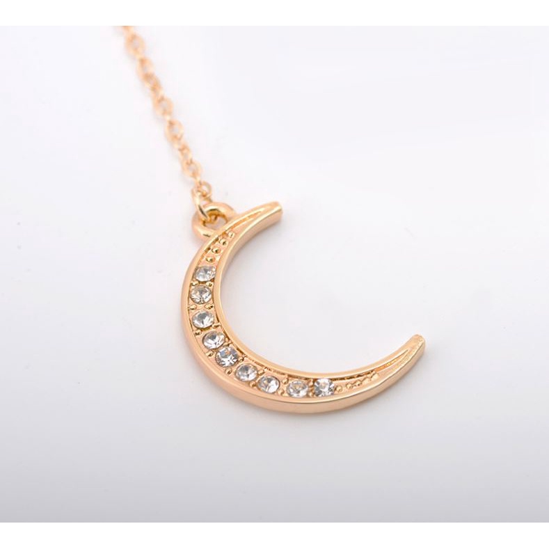 Vòng Cổ Nữ Hình Giọt Nước Và Mặt Trăng 2M19