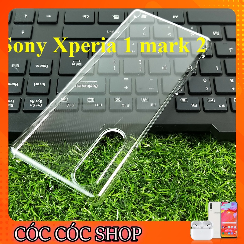 Ốp lưng Sony Xperia 1/ Xperia 1 mark 2/ Xperia 5 nhựa CỨNG TRONG SUỐT