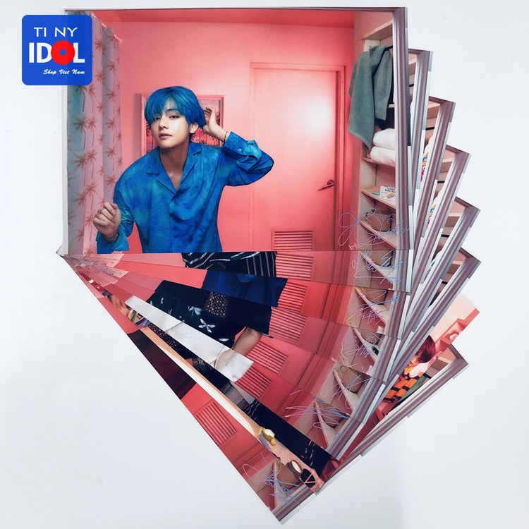Poster BTS A4 2019 Map Of The Soul: Persona Ver 2 8T Chữ Ký