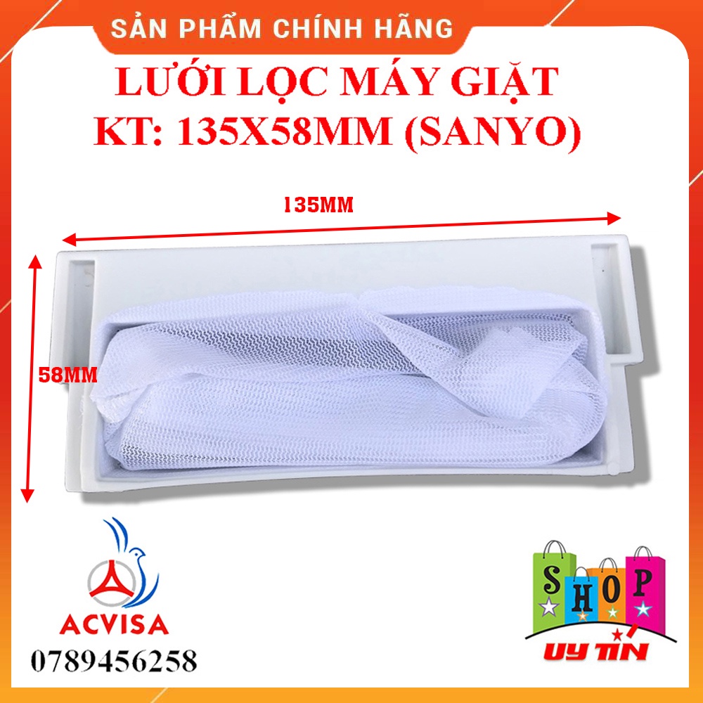 Lưới lọc rác máy giặt Sanyo (3 loại kích thước)