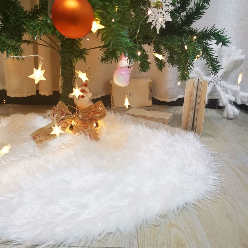 Thảm Lông Lót Trang Trí Cây Thông Giáng Sinh