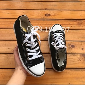 Giày thể thao CV đen trắng cổ thấp Nam Nữ | BigBuy360 - bigbuy360.vn