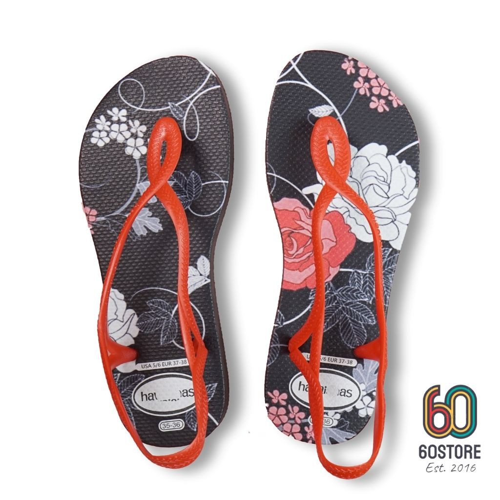 Sandal Havaianas Nữ Thái Lan Đế Hoa Dép Quai Hậu Nữ Đi Biển Giày Quai Hậu Cao Su Chống Trơn Trượt Cao Cấp Hàng Xịn Đẹp