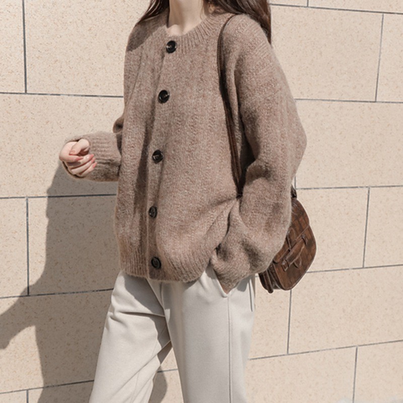 Hàng Sẵn_Áo khoác len cardigan phong cách Hàn