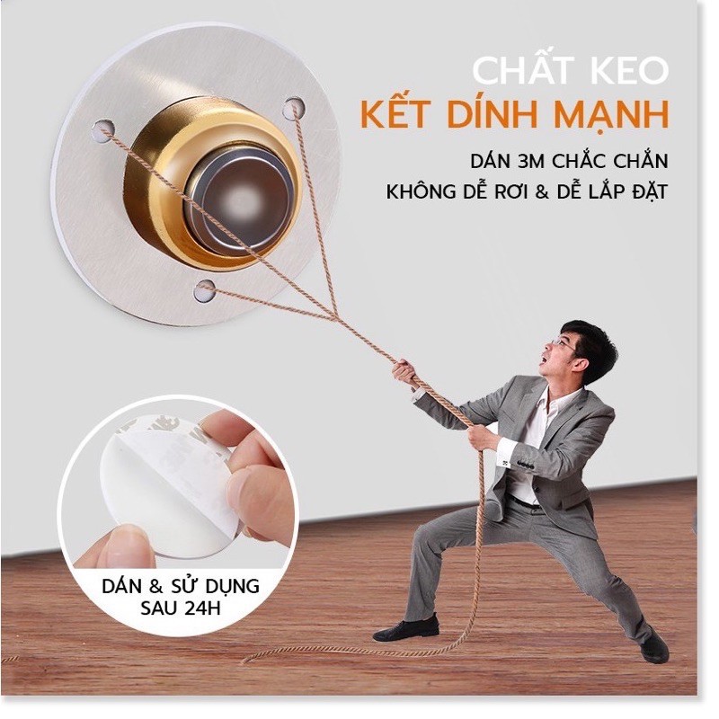 Chặn cửa nam châm inox 304 hút cực mạnh đẹp sang trọng bền chăc - Nhà Mỵ Shop