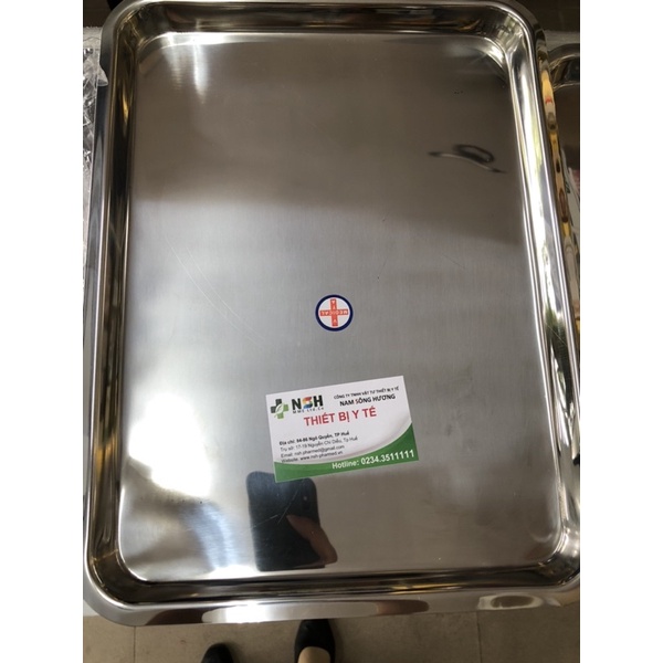 Khay chữ nhật, khay inox y tế, mâm inox đựng dụng cụ y tế các kích cỡ