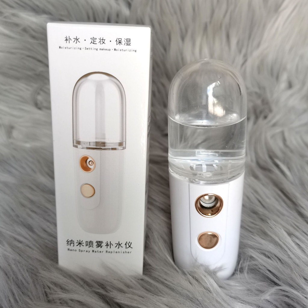 Máy Phun Sương Xông Hơi Mặt NaNo Mini Cầm Tay Hỗ Trợ Dưỡng Da Cấp Nước Tối Đa - Loại xịn