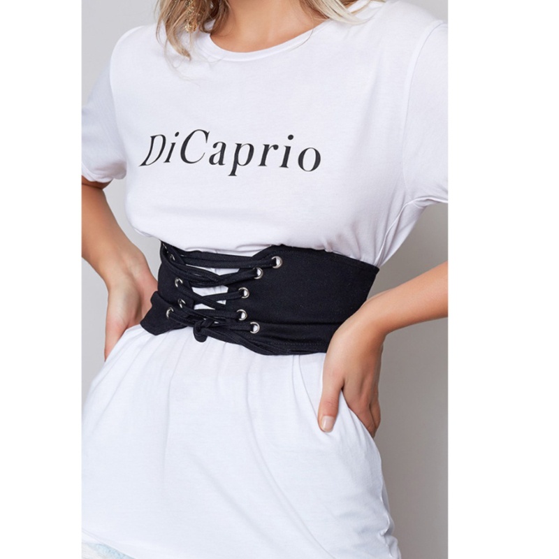 Thắt Lưng Bản Rộng Co Giãn Phong Cách Vintage Cho Nữ