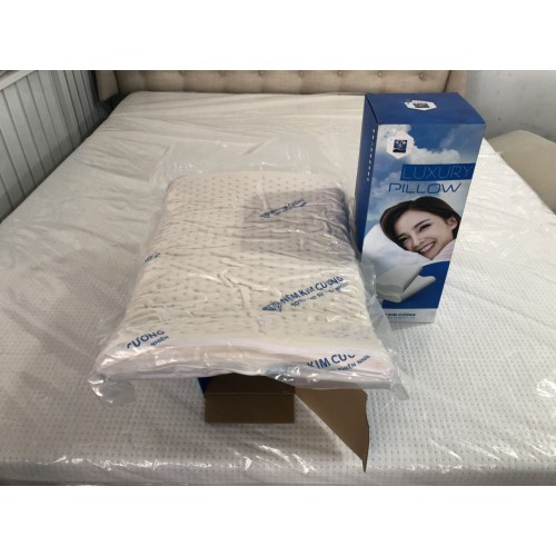 Gối Cao Su Kim Cương Luxury Pillow Thông Hơi, Thoáng Mát