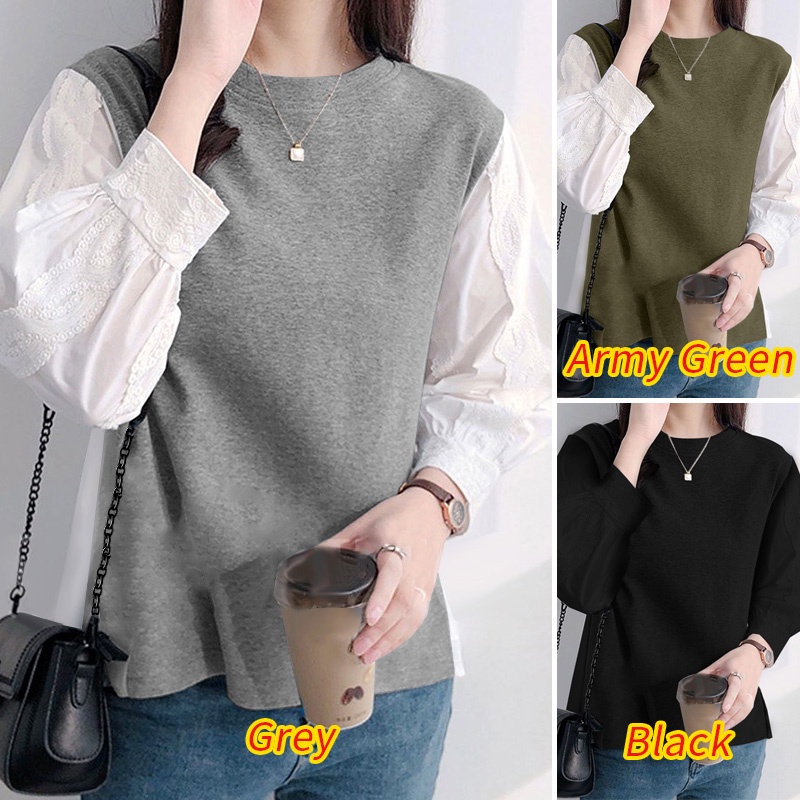 Áo kiểu nữ ZANZEA tay lửng cổ tròn thời trang nhiều màu tùy chọn