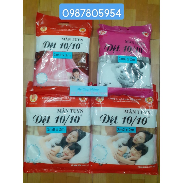 [RẺ CHƯA TỪNG CÓ] Mùng Màn Tuyn May 10 Chính Hãng, Màn Tuyn May 10 Hàng Nhà Máy Đủ Kích Thước, Mùng 