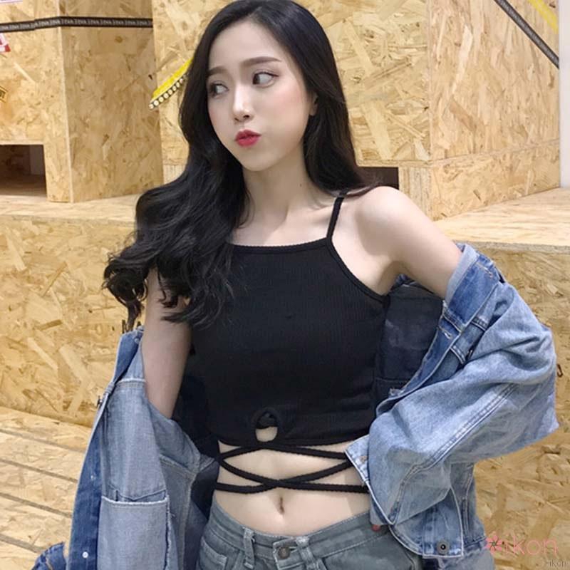 Áo dây nữ không tay cổ chữ V phong cách quyến rũ thời trang