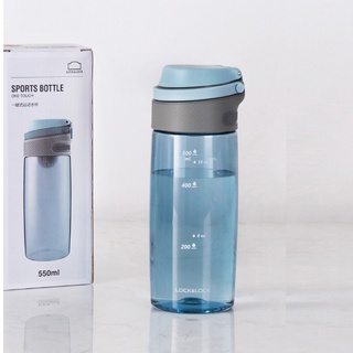 Bình nước nhựa tritan lock&lock abf762blu 550ml - xanh