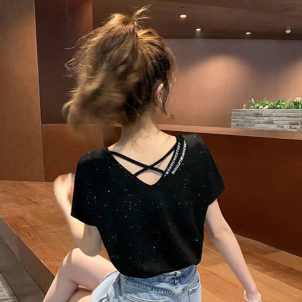 S18246 Áo thun ngắn tay nữ hè hàng nhập