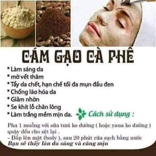 Bột cám gạo cà phê [100gram] [200 gram]