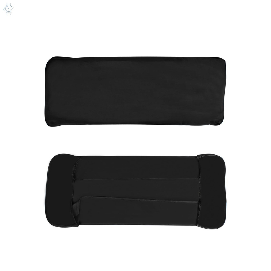 ♫61-key Piano Keyboard Dust Cover Water-resistant Canvas Material Foldable Black Electronic Piano Accessories