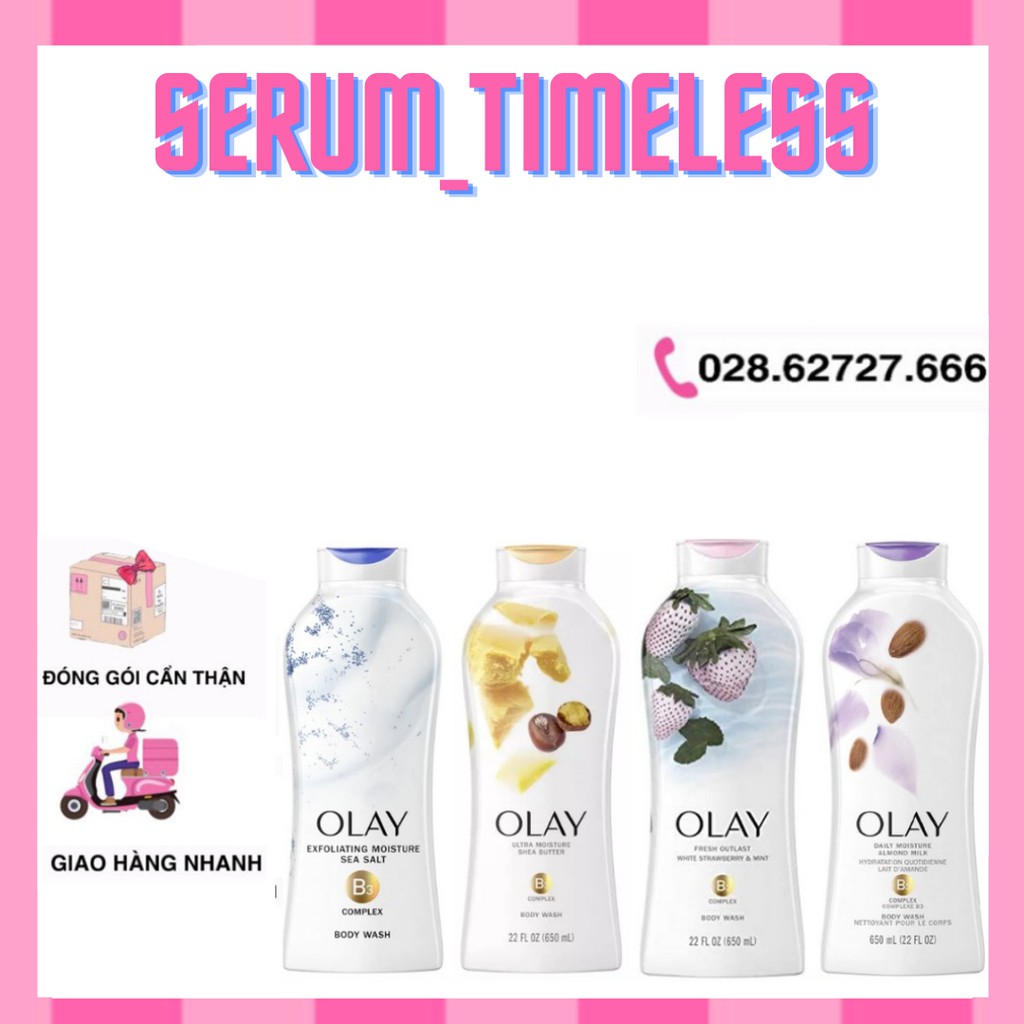 [Đủ Mùi]  Sữa Tắm Cấp Ẩm Da Toàn Thân OLAY (650ml) | BigBuy360 - bigbuy360.vn