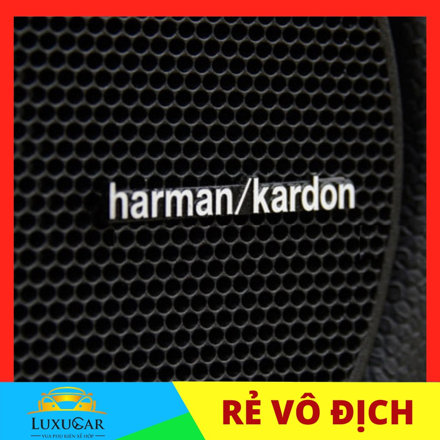 Logo, tem dán loa Harman/kardon chất liệu hợp kim cao cấp phù hợp dán loa mọi loại xe hơi, ô tô