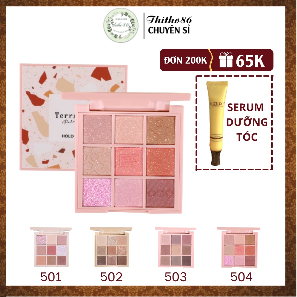 Phấn Mắt HOLDLIVE Thạch Anh Terrazzo HL500 - Tone Màu Trà Sữa [ HOLD LIVE ]