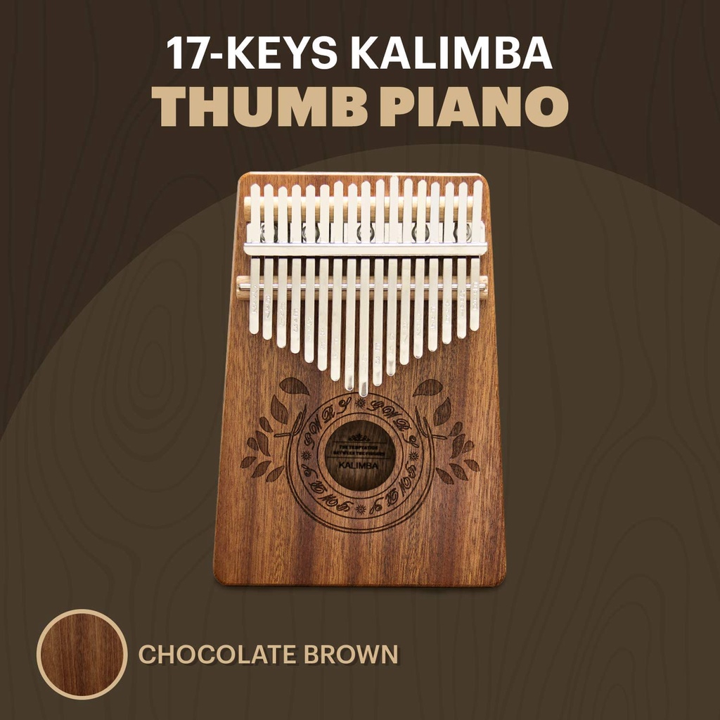 Đàn kalimba 17 phím K-M17 Gỗ phong lá vàng Tặng phụ kiện