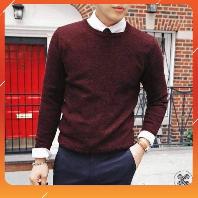 ÁO LEN NAM TIÊU COTTON Hàn quốc rẻ đẹp cao cấp AL90