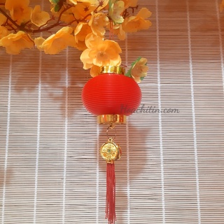 Set 5 Lồng đèn tròn đỏ trang trí Tết