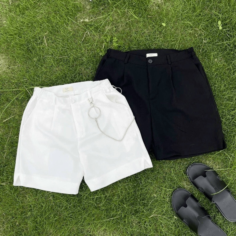 (MẪU MỚI) free ship QUẦN SORT ÂU NAM LỊCH LÃM CÁ TÍNH MẶC ĐƯỢC NHIỀU DỊP SIÊU HOT 2 MÀU TRẮNG ĐEN HHP