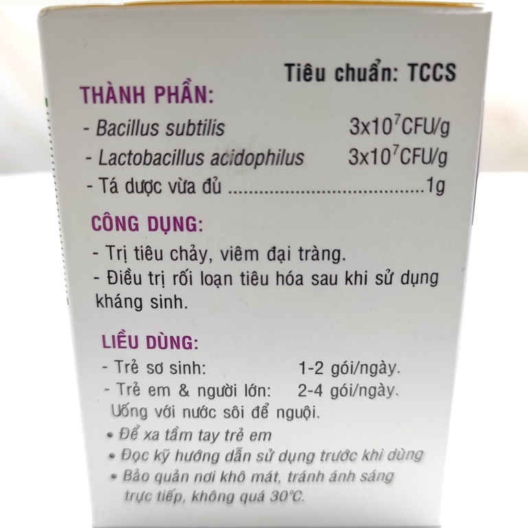 Men Tiêu Hoá Sống Biosubtyl DL - Hộp 25 gói